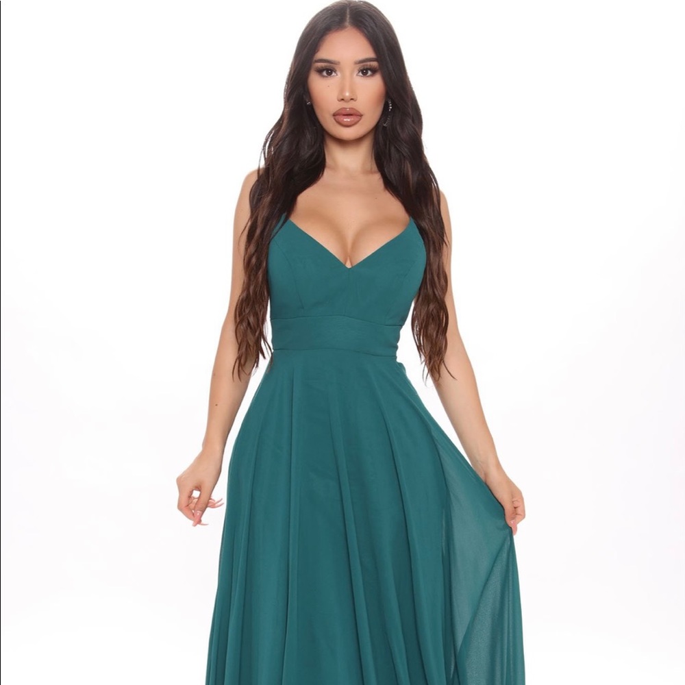 Emerald Green Formal Maxi Dress